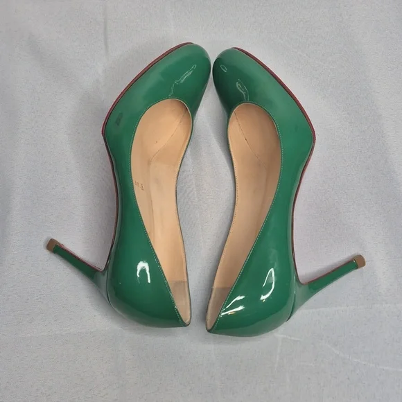 Christian Louboutin Green Patent Leather Classic Pumps EUR 36/US 6 - Picture 10 of 17